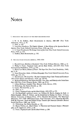 Black Reconstruetion in America, 1860-1880 (New York: 3. Lawrence