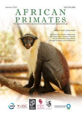 AFRICAN PRIMATES the Journal of the Africa Section of the IUCN SSC Primate Specialist Group