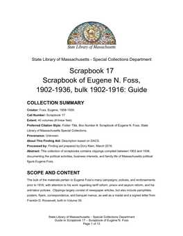 Scrapbook 17-Eugenen.Foss-Klein-Ocm12263878.Pdf (202.2Kb)