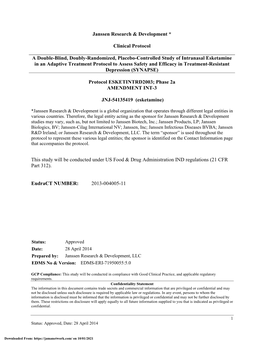 Efficacy and Safety of Intranasal Esketamine When Tapered from Twice-Weekly Dosing to Once Per Week Dosing and Then Dosing Once Every Other Week