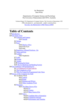 Table of Contents