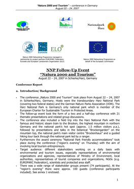 NNP Fuevent-DE Report Europarc