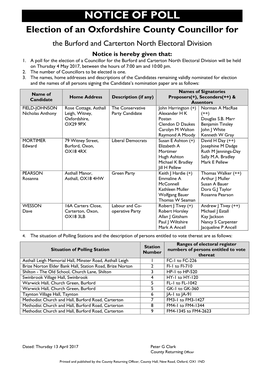 West Oxfordshire District Council Election Results