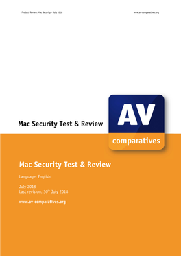 Mac Security Report 2018