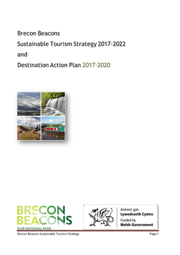 Brecon Beacons Sustainable Tourism Strategy 2017-2022 and Destination Action Plan 2017-2020