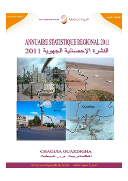 Annuaire Statistique De La Région Chaouia-Ouardigha, 2011