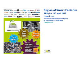 Northern Netherlands, Region of Smart Factories.Pdf