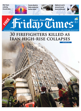 30 Firefighters Killed As Iran High-Rise Collapses