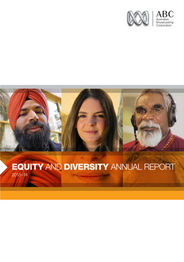Equity and Diversity Annual Report