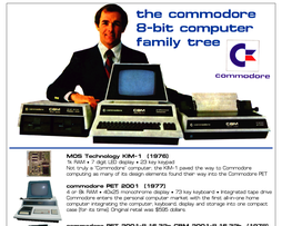 The Commodore 8-Bit Computer Family Tree