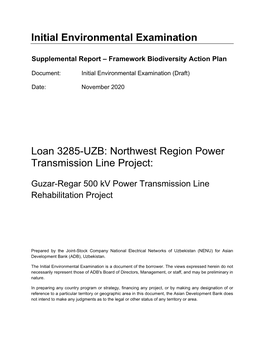 47296-001: Northwest Region Power Transmission Line Project