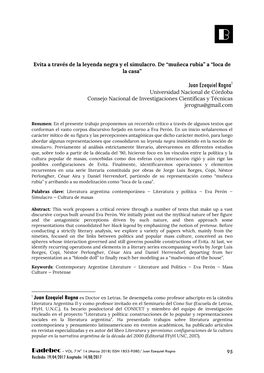 Juan Ezequiel Rogna1 Universidad Nacional De Córdoba Consejo Nacional De Investigaciones Científicas Y Técnicas Jerogna@Gmail.Com