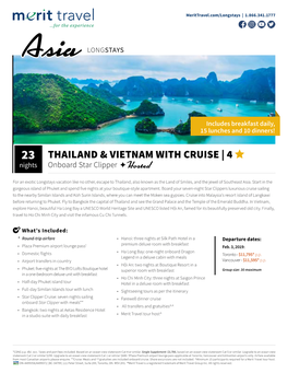 Thailand & Vietnam with Cruise