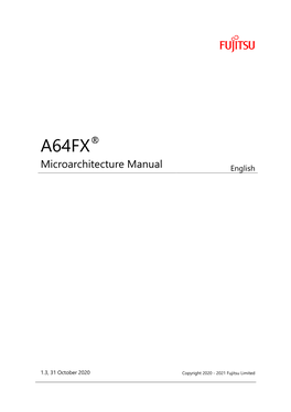 A64FX Microarchitecture Manual 1.3 3