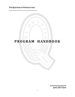 Program Handbook