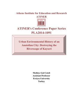 ATINER's Conference Paper Series PLA2014-1091