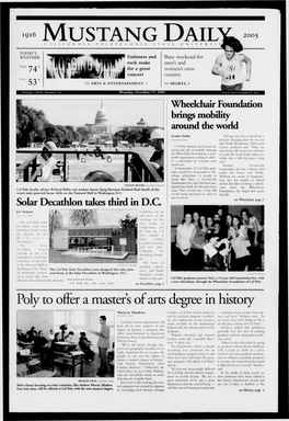 Mustang Daily, October 17, 2005