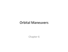 Orbital'maneuvers'