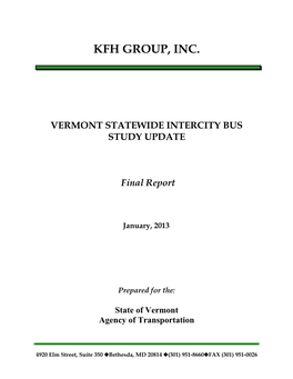 Statewide Intercity Bus Study Update