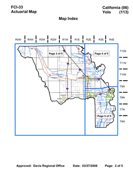 FCI-33 Actuarial Map California (06) Yolo (113) Map Index