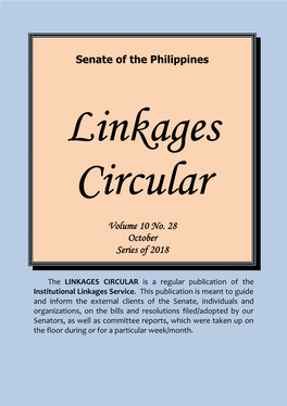 Linkages Circular Vol. 10 No. 28