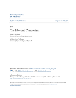 The Bible and Creationism