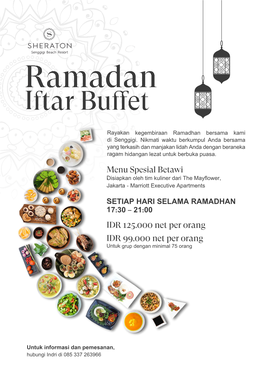 Ramadhan Iftar Menu