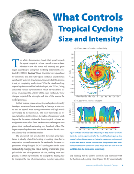 What Controls Tropical Cyclone Size and Intensity?