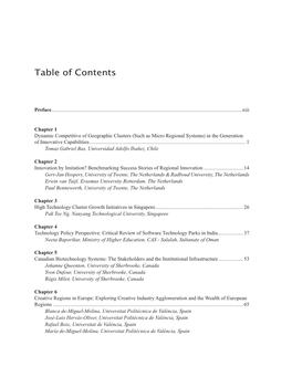 Table of Contents