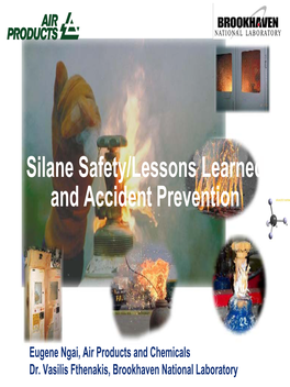 Silane Safety/Lessons Learned and Accident Prevention