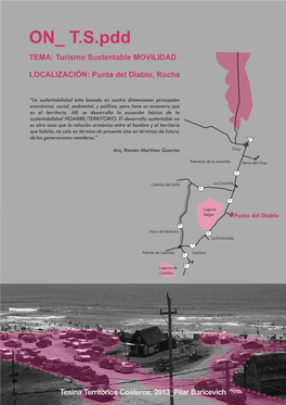 Turismo Sustentable MOVILIDAD LOCALIZACIÓN: Punta Del Diablo