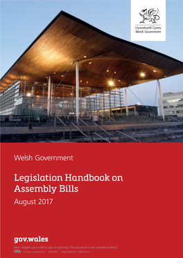 Legislation Handbook on Assembly Bills August 2017