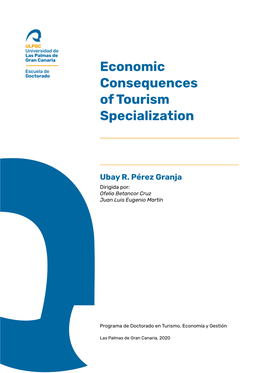 Economic Consequences of Tourism Specialization