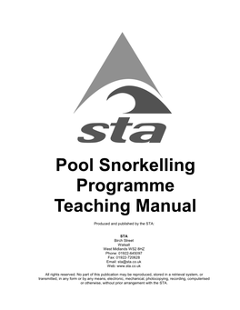 Pool Snorkelling Programme Teaching Manual