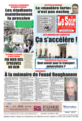 Pdf Le Soir D Algérie Du 2019-06-13
