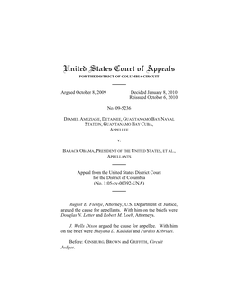 United States Court of Appeals for the DISTRICT of COLUMBIA CIRCUIT