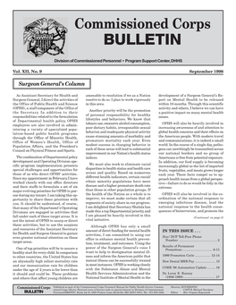 Commissioned Corps BULLETIN