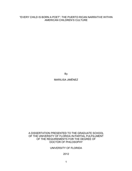 University of Florida Thesis Or Dissertation Formatting Template