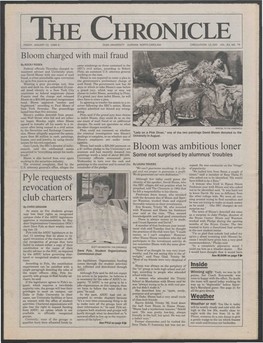 The Chronicle Friday, January 15, 1988 © Duke University Durham, North Carolina Circulation: 15,000 Vol