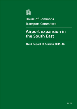 Airport Expansion in the South East