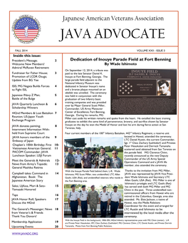 JAVA Advocate, Fall 2014 Edition