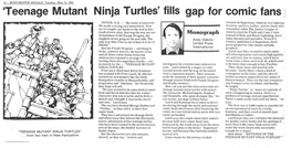 'Teenage Mutant Ninja Turtles' Fills Gap for Comic Fans ~J