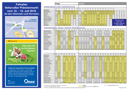 Fahrplan Veitsrodter Prämienmarkt Vom 12