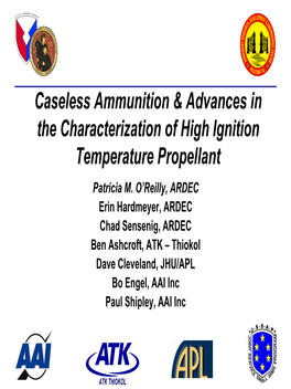 Why Caseless Ammunition?