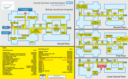 Bishop Auckland Hospital WARD WARD THEATRES 17 4 3 16 6 5 2 1