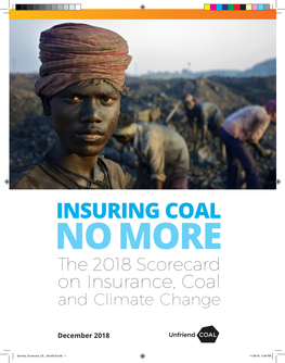 On Insurance, Coal and Climate Change