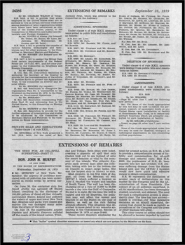 EXTENSIONS of REMARKS September 26, 1979