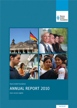 Hanns Seidel Foundation: Annual Report 2010