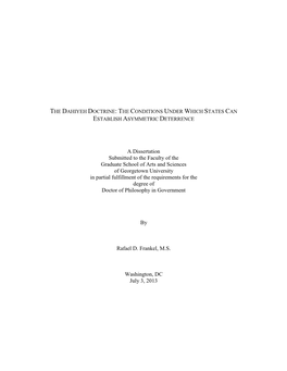 A Dissertation Submitted to the Faculty of the Graduate School of Arts and Sciences of Georgetown University in Partial Fulfil