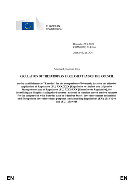 Amended Proposal for a REGULATION of the EUROPEAN P